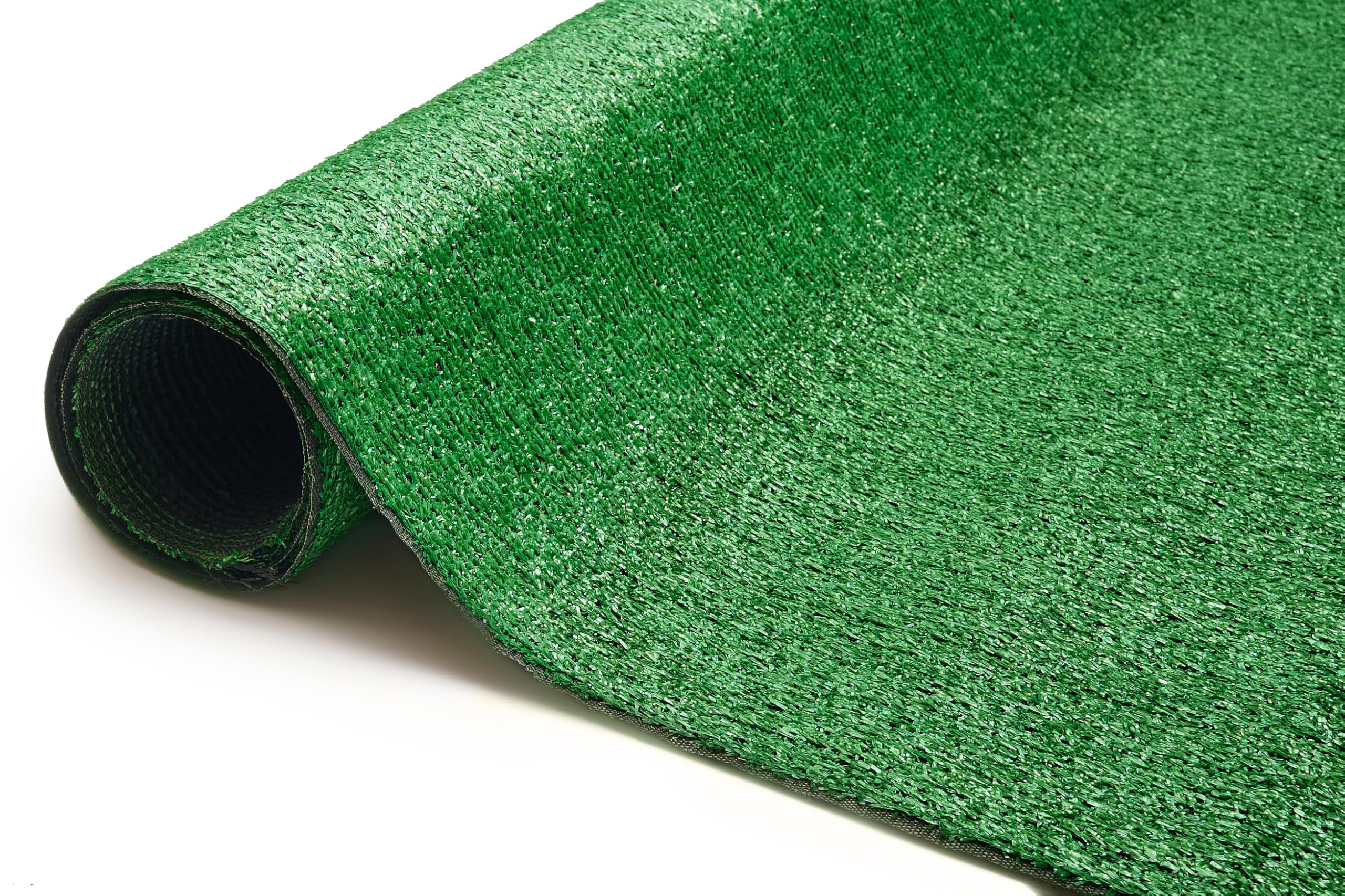 TAPISO Natural Rasenteppich Kunstrasen Grün für Garten Balkone Terrassen Wintergärten - Höhe:6 mm Meterware 300 x 500 cm