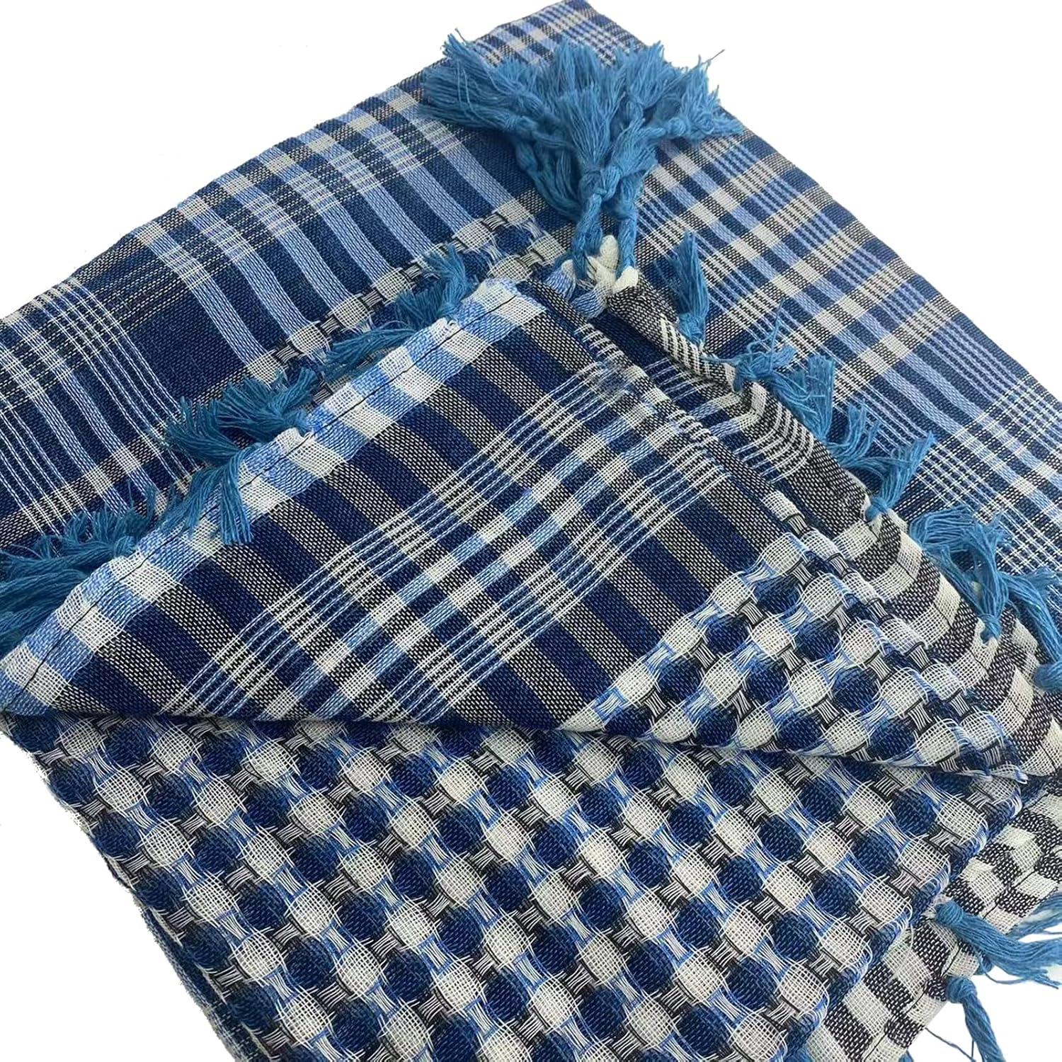 Keffiyeh Scarf for Men Shemagh Tactical Desert Scarf Neck Head Wrap Tassel