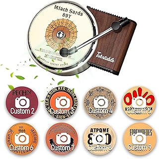 WOCOCN Customized Photo Car Air Freshener, Double-Sided Record Player Design, Unique Turntable Vinyl Shape,Meaning