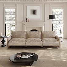 116.14" Power Reclining Sofa with Wireless Charging & Heated Seats,Smart Recliner Sectional Couch,Zero Gravity Recliner Sofa,Deep Seat Cloud Couch for Living Room Home Theater,Khaki,3 Seats