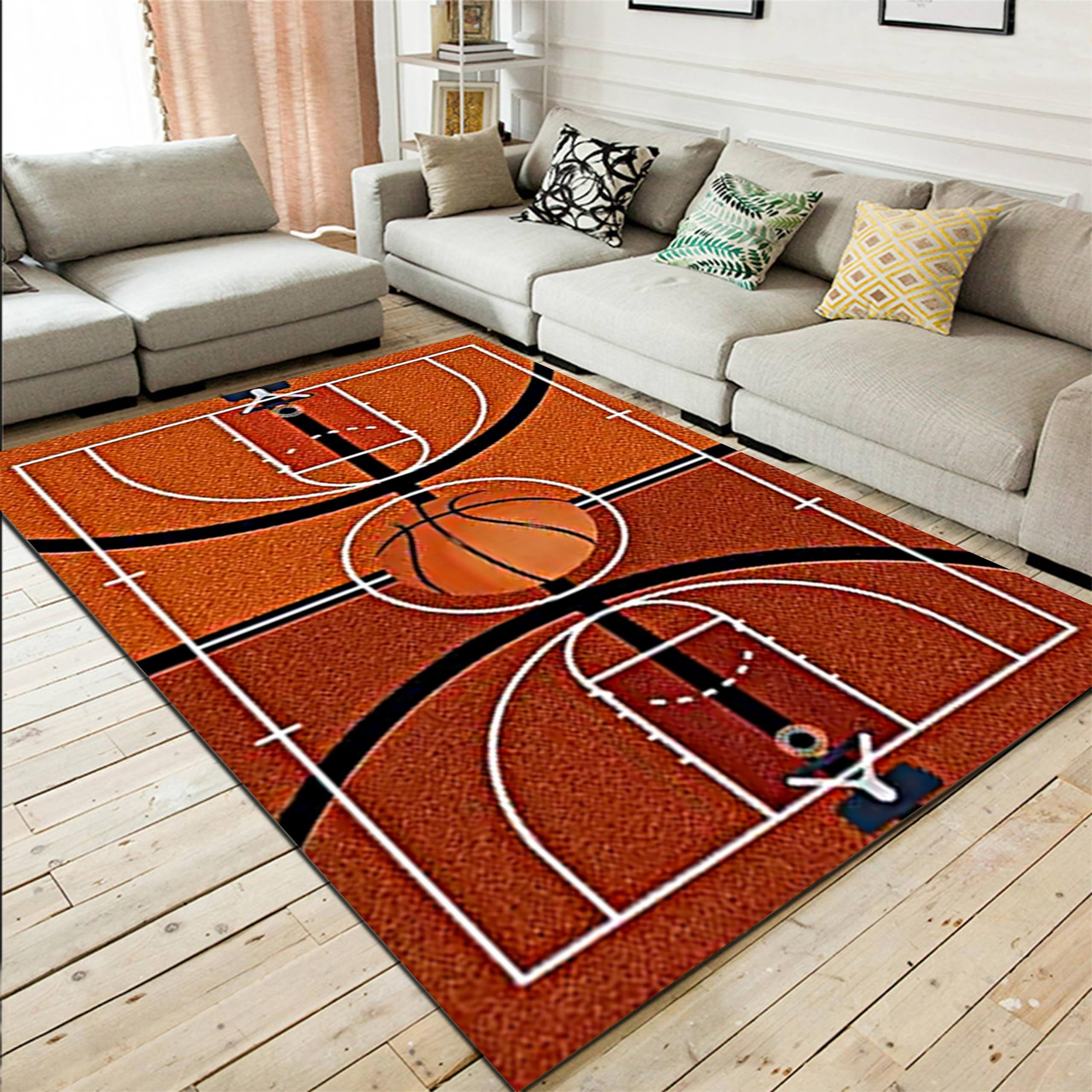 Amazon.com: Houient Basketball Court Area Rug, 3x4ft, Sports
