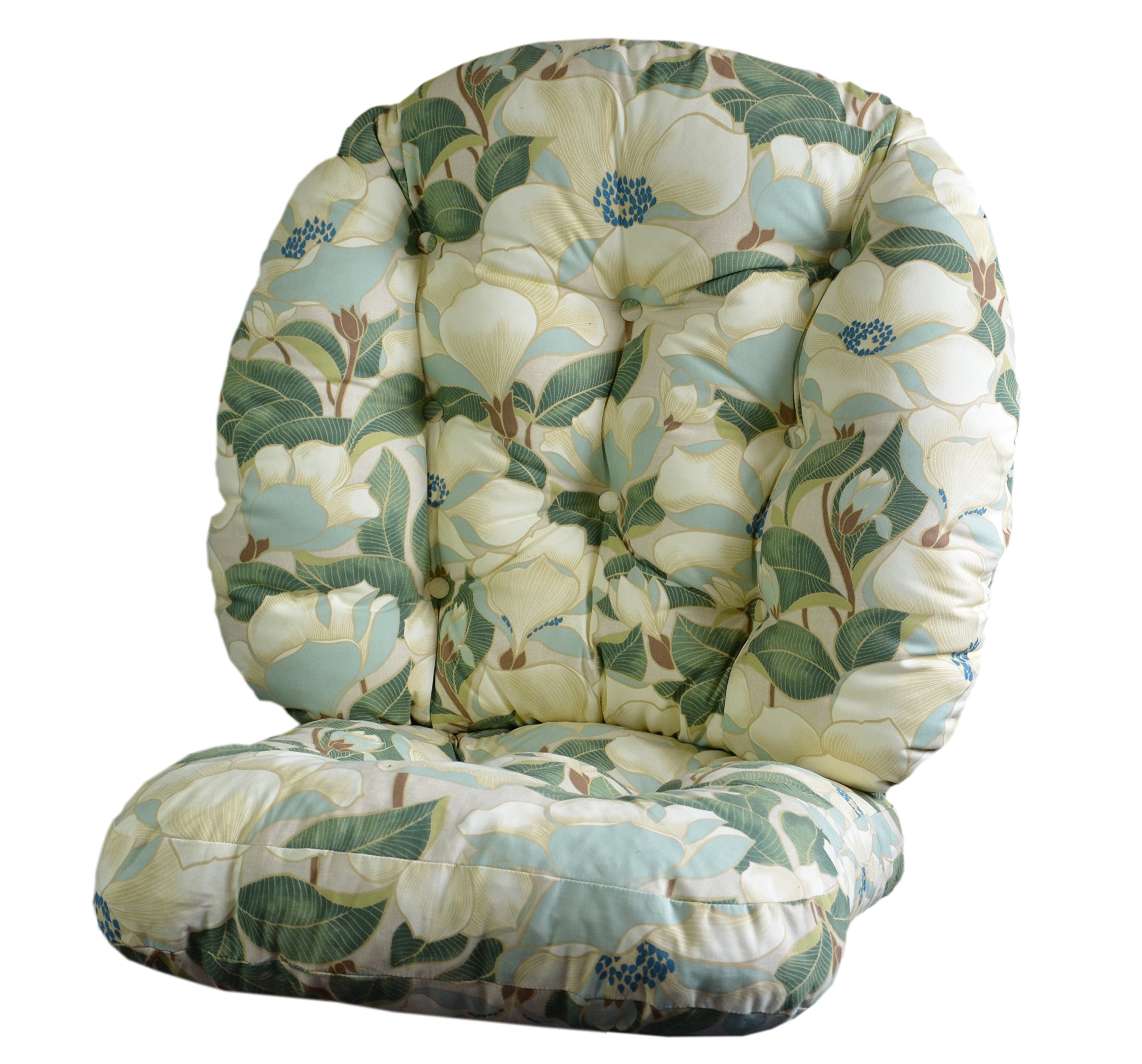 Gilda Lily Teal Replacement Cane Furniture Reno Swivel - Cushions Only Wicker Rattan Conservatory (Lily Teal)