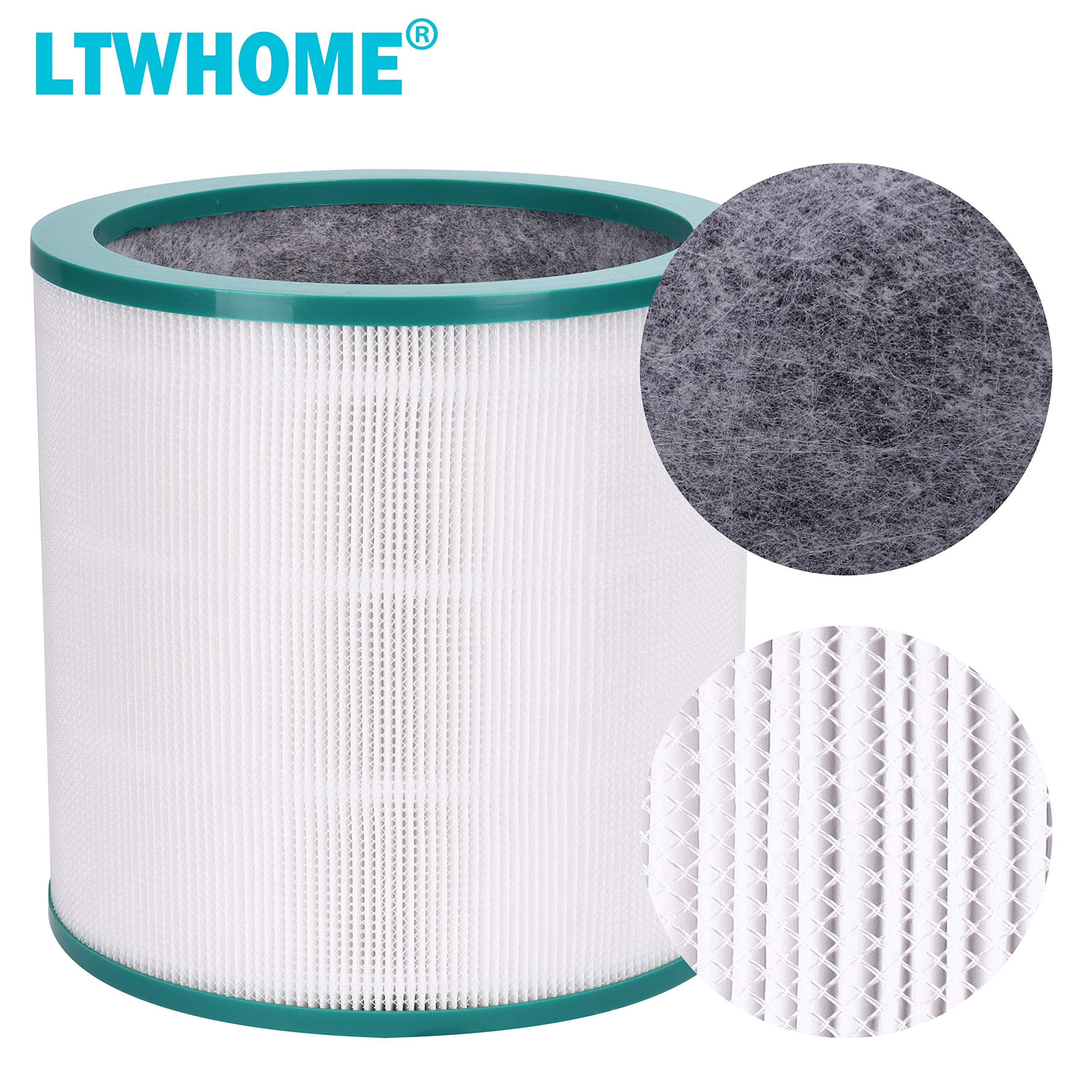 Filtro purificatore d'aria compatibile con Dyson Tower Purifier Pure Cool Link TP00, TP01, TP02, TP03, BP01, alternativa al 968126-03 (confezione da 2)