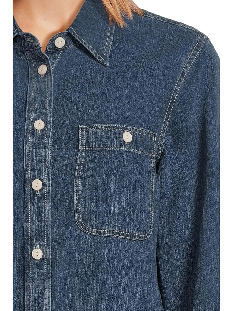 Blue Faherty Tried And True Chambray Classic Shirt