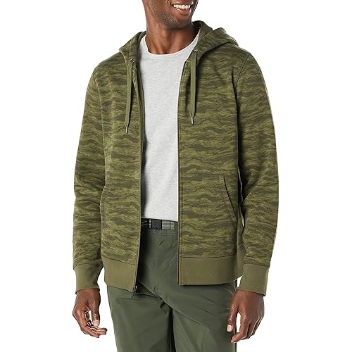 Amazon Essentials Men's Full-Zip Fleece Hoodie (Available in Big & Tall)