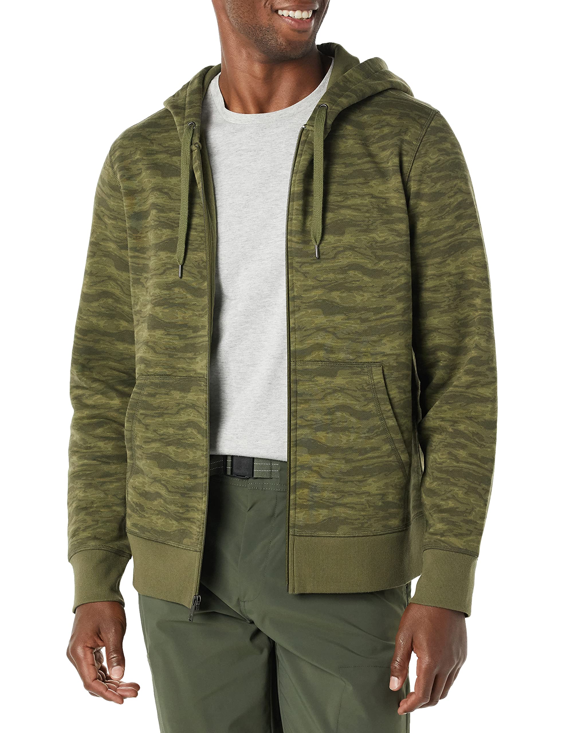 Amazon Essentials Men's Full-Zip Fleece Hoodie Sweatshirt (Available in Big &amp; Tall)