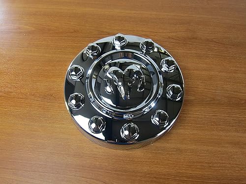 Miniatura 2 de Mopar 2011-2018 Dodge Ram 45005500 Juego de 2 tapas centrales cromadas delanteras OEM