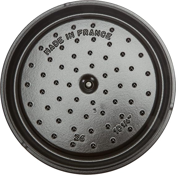 Staub 1112625 Casserole Pot Round 26 cm Black