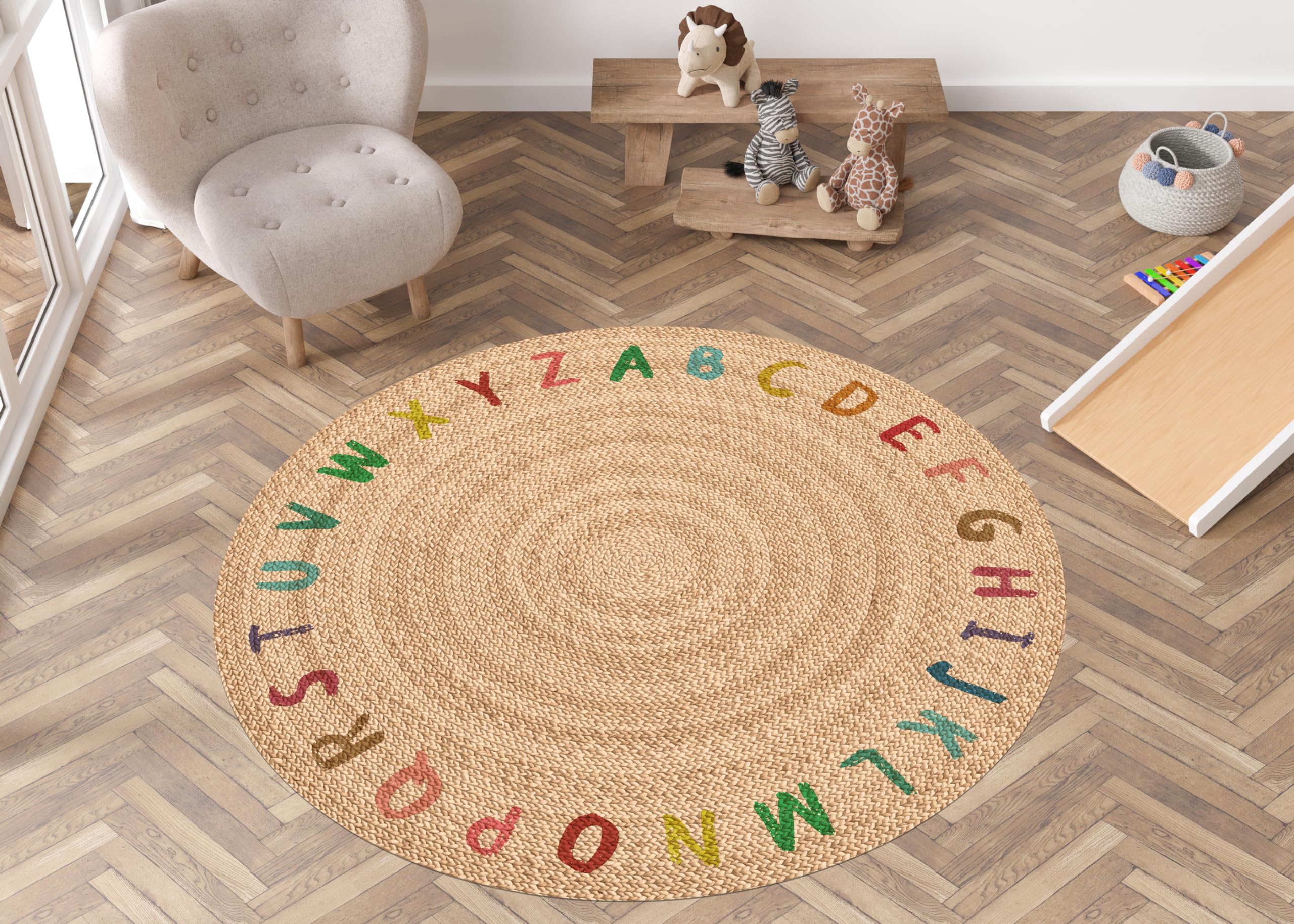 VINILIKO, Tappeto in vinile ABC Colori [Diam] 180 cm