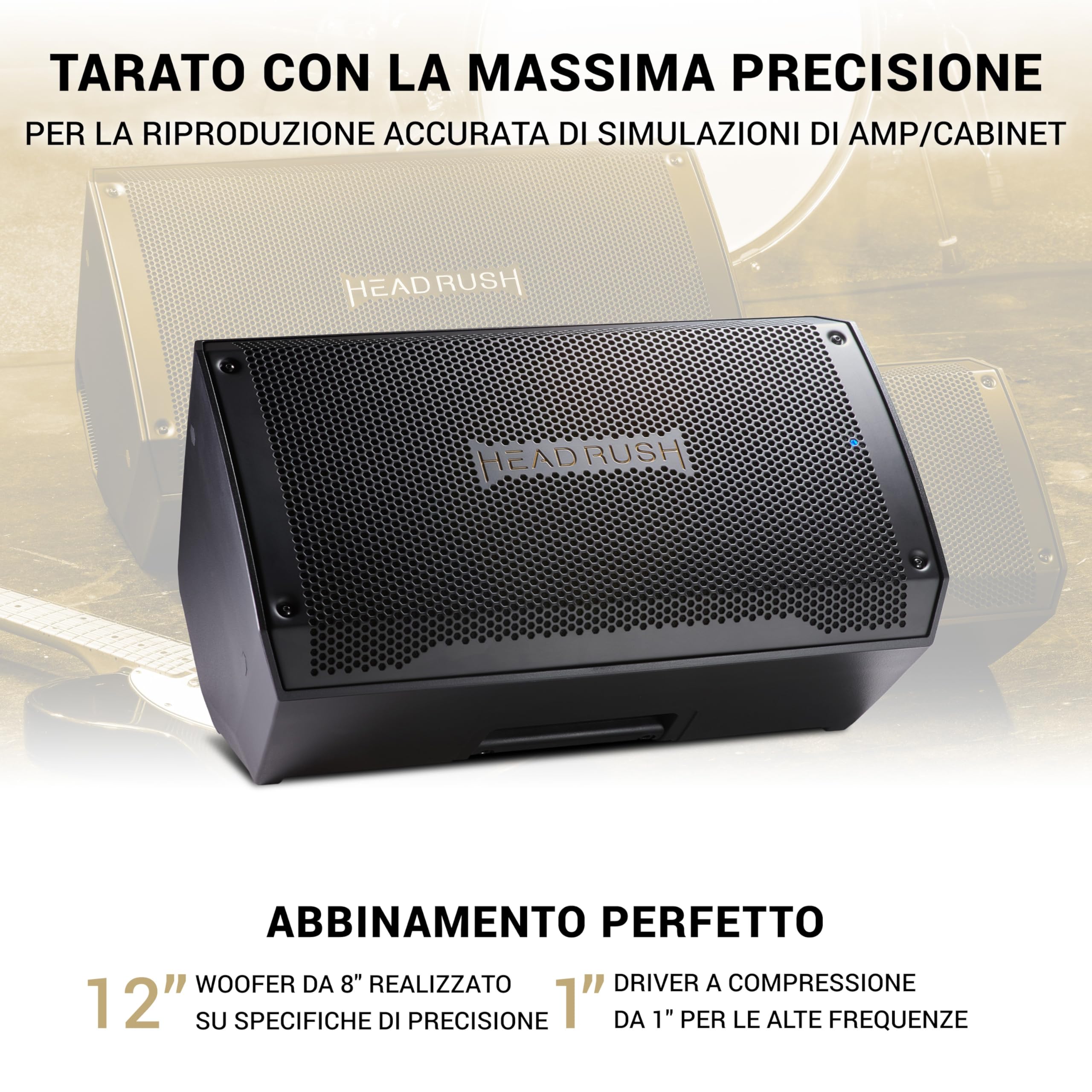HeadRush Prime e FRFR112 MK2 - Pedaliera multieffetto per chitarra e voce, e 12-inch ampli da 2500W per chitarra e basso con Bluetooth