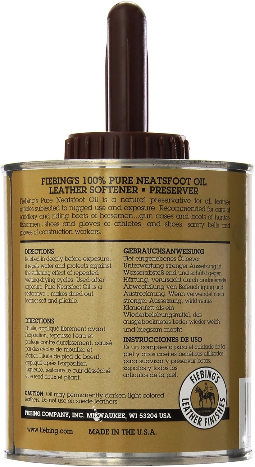 Fiebing's Pure Neatsfoot Oil with Applicator, 32 oz