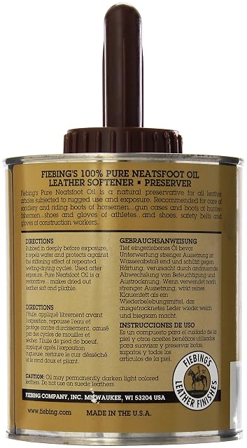 Foto 2 de 2 de Fiebing's Aceite 100% puro Neatsfoot - 946 ml