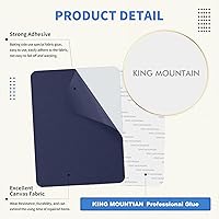 Vista 250 de KING MOUNTAIN Parche de reparación de lona de 9 x 11 pulgadas, 2 piezas, parche de tela impermeable autoadhesivo para sofás, tiendas de campaña