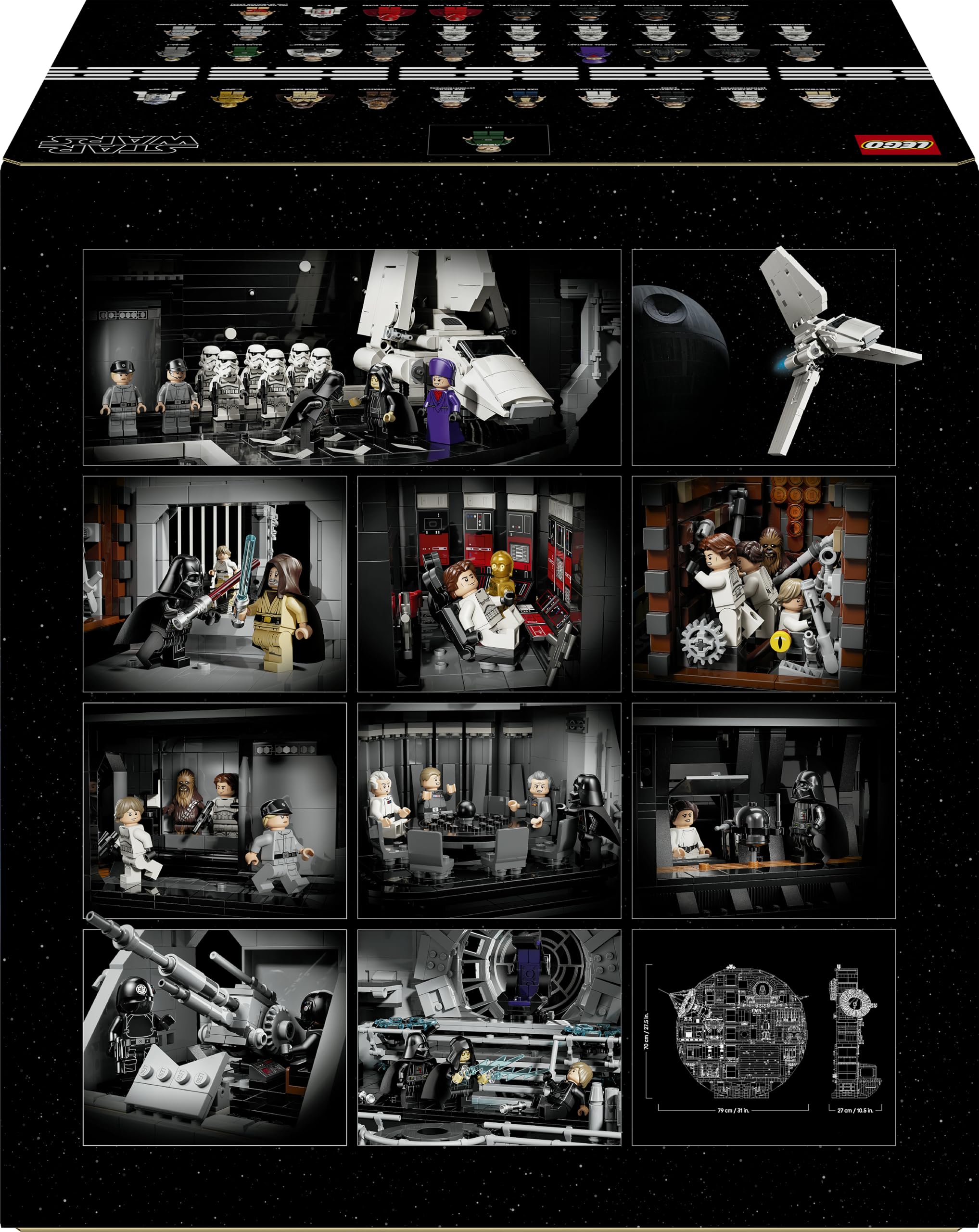 LEGO Star Wars 75419 Morte Nera - Set Interattivo UCS da Esposizione per Adulti - 36 Minifigure incl. Luke Skywalker, Han Solo e Darth Vader - Regalo da Collezione per i Fan di Una Nuova Speranza