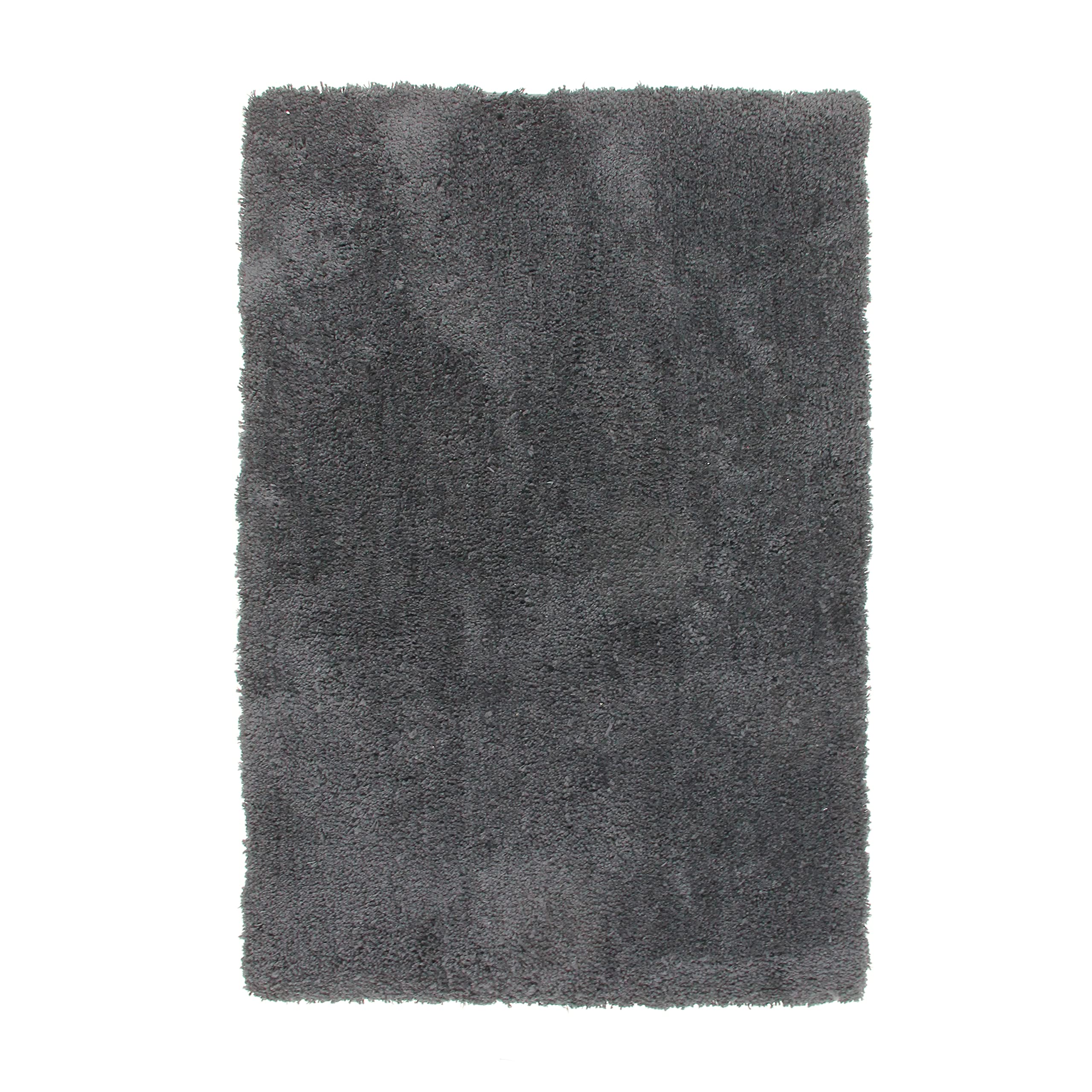 Thedecofactory Mat Extra Soft, Polyester, dark grey, 90 x 60 x 2 cm