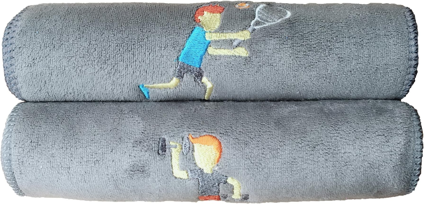 2 Pack Sports Microfiber Towel, Mens Quick Dry Outdoor Super Absorbent Washcloth, Nanometre Ultrafine Fabric Lightweight & Compact Towels Gym Travel Camping Beach Swimming Fitness Yoga Backpacking