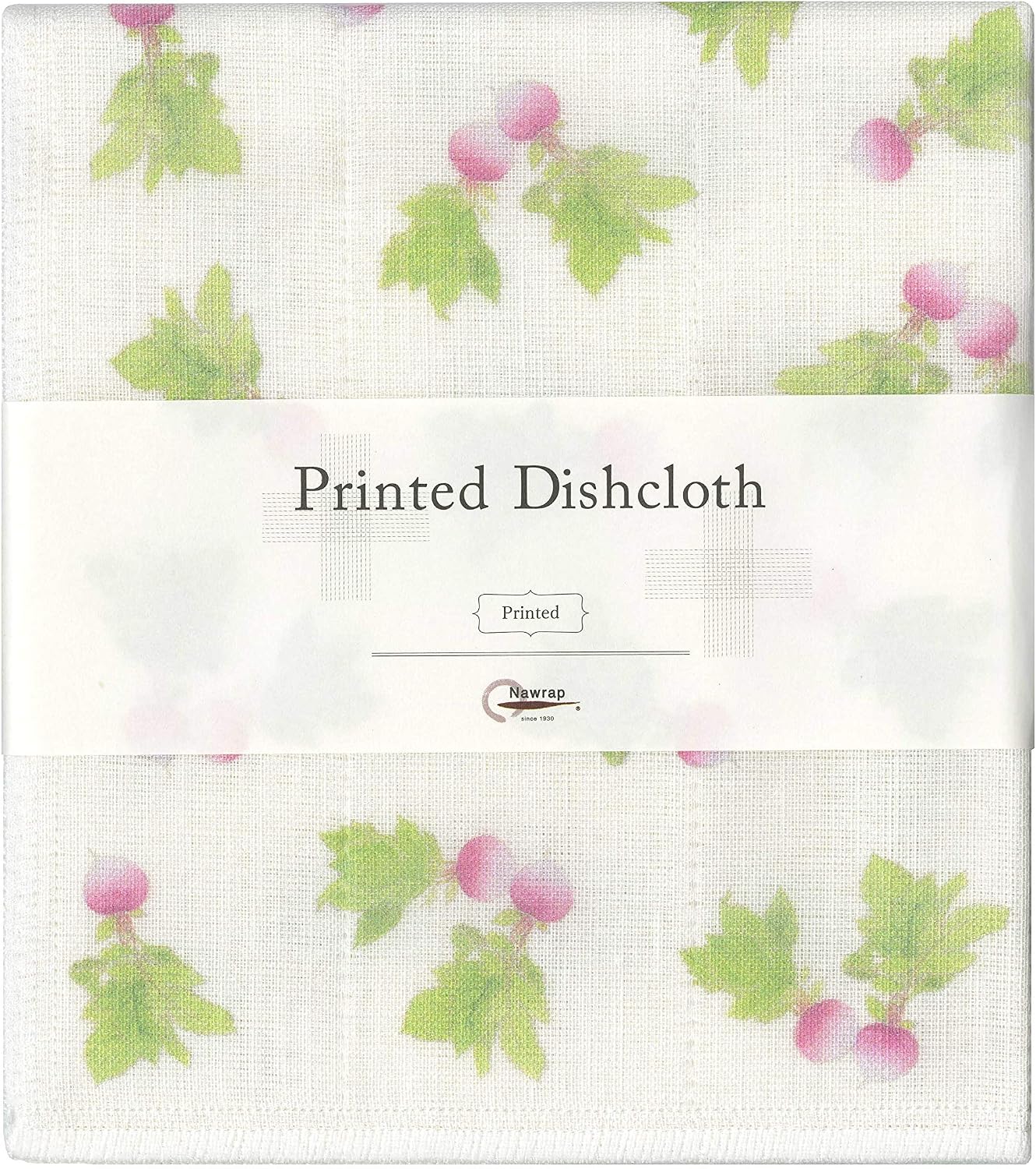 Nawrap Printed Dishcloth, Radish Print, Made in Japan