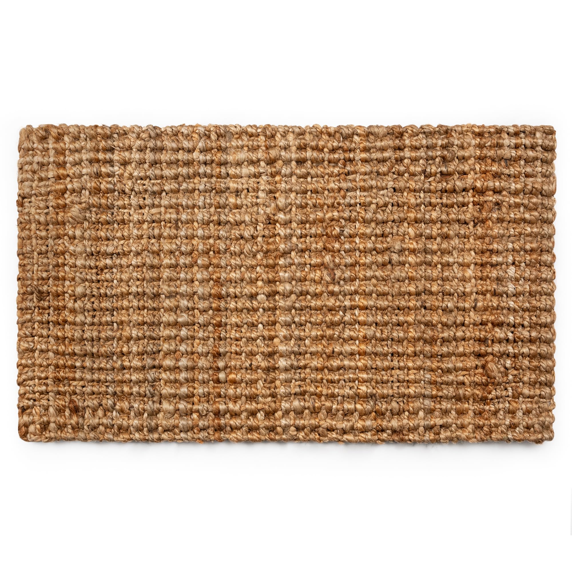 PLUS Haven Jute Doormat - Size: 17.5-Inches x 30-Inches - Pile Height: 1-Inch - Doormat Outdoor Entrance, Front Porch Door Mat, Easy to Clean Entry Mat, Outdoor and Indoor Uses, Home Decor