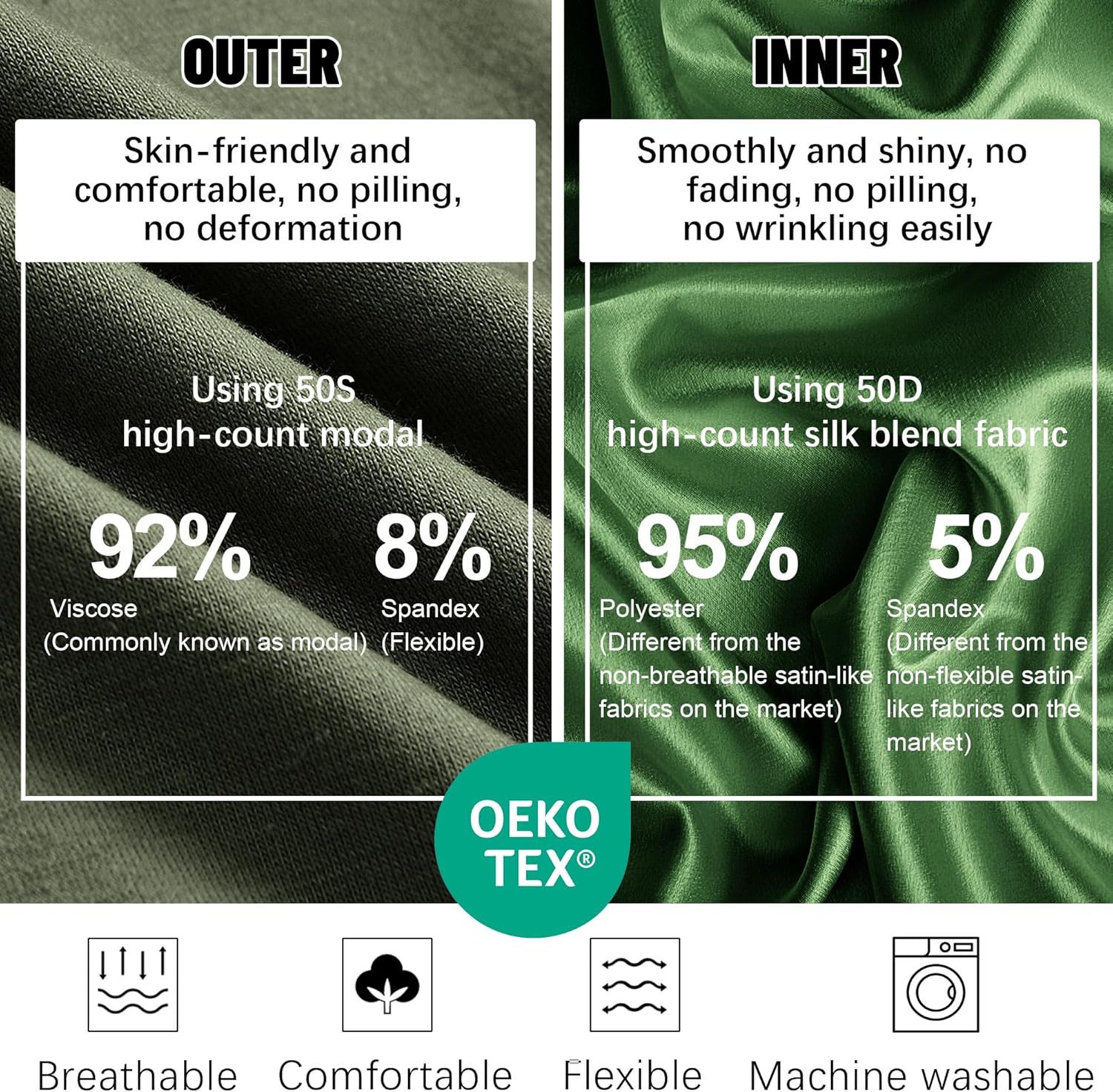 Ababalaya Adjustable Satin Lined Halo Turban for Men Women Twisted Tassel Head Wraps Sleep Cap Beanies Turban Durag - Image 3