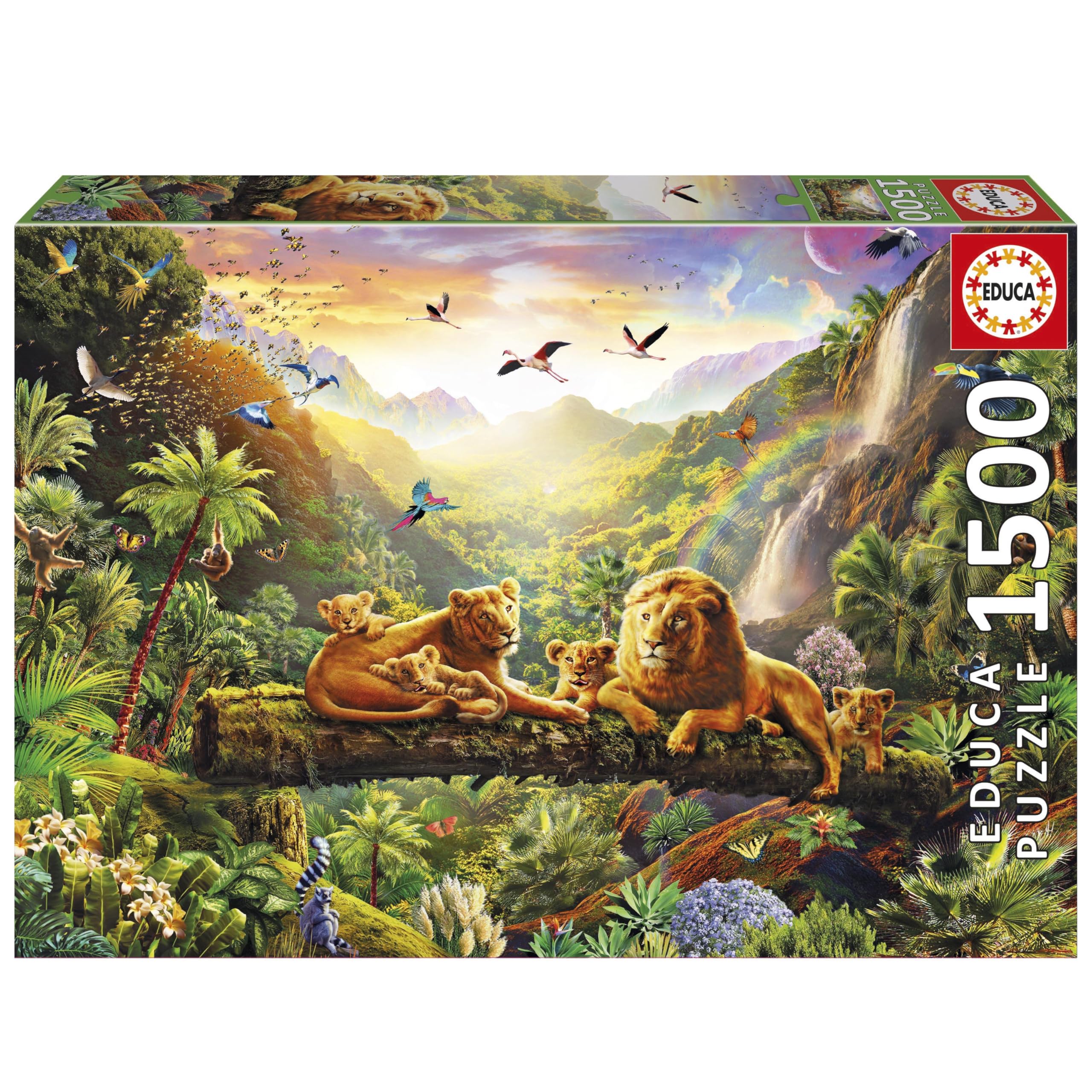 Educa - 1500 Piece The Lion Tree Bridge Jigsaw Puzzle for Adults | Wildlife Safari Theme Relaxation Gift | Ages 14+ (20571)