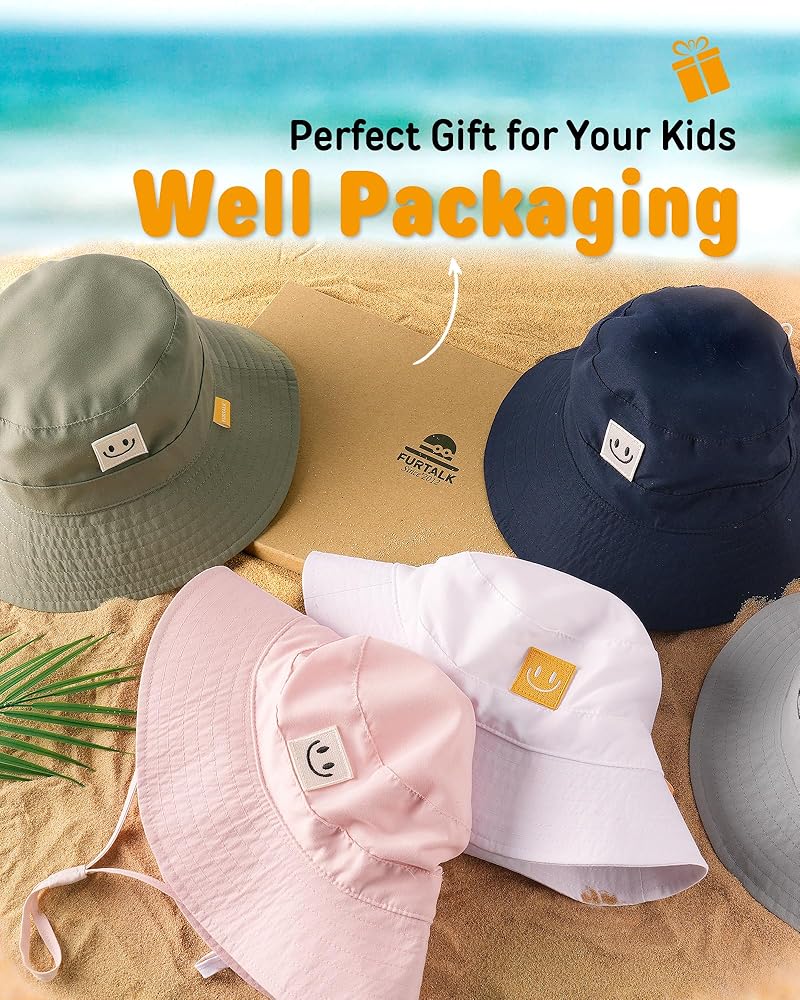 Amazon.com: FURTALK Baby Sun Hat Smile Face Toddler Boys
