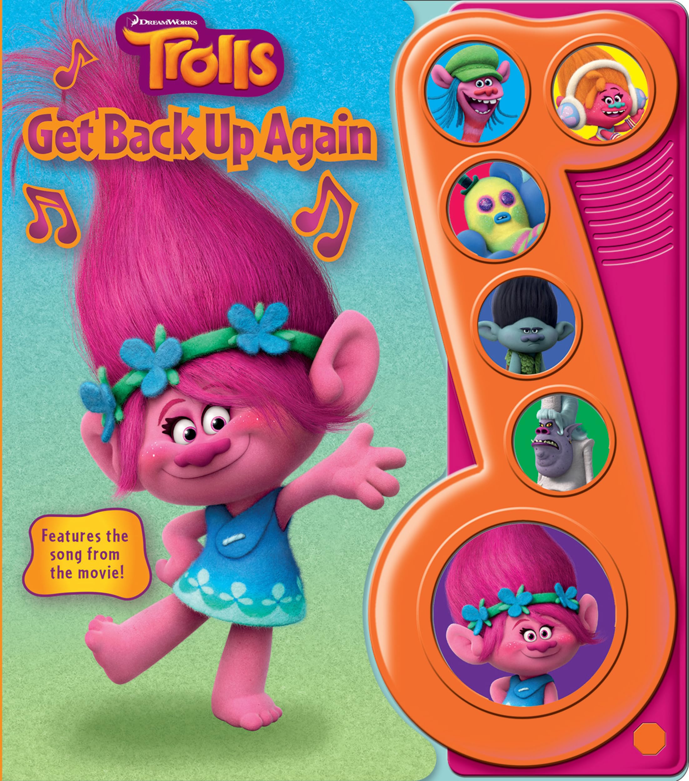 DreamWorks Trolls - Get Back Up Again Little Music Note Sound Book - Play-a-Song - PI Kids Board book – Sound Book, 15 Feb. 2017