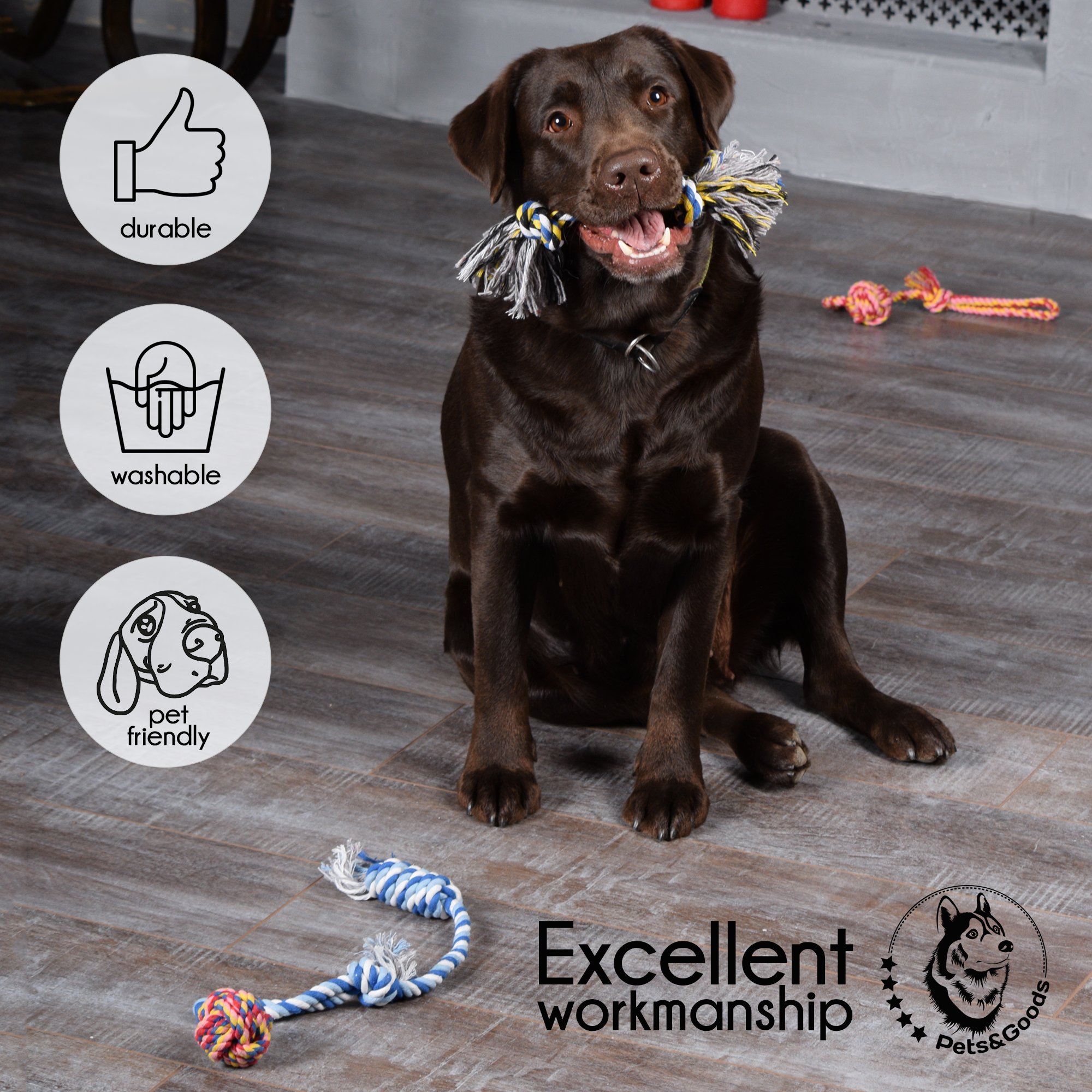 Juguetes para Perros – Juguetes para Masticar Perros – Juguetes para dentición de Cachorros –…