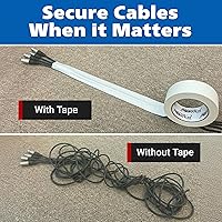 Vista 7 de Gaffer Power Real Professional Grado Premium Cinta Gaffer Fabricada en los Estados Unidos - Blanco 2 Pulgadas X 30 Yardas - Cinta Gaffer de Servicio