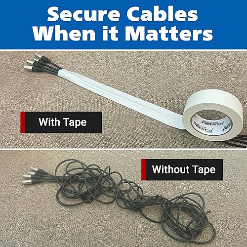 Miniatura 7 de Gaffer Power Real Professional Grado Premium Cinta Gaffer Fabricada en los Estados Unidos - Blanco 2 Pulgadas X 30 Yardas - Cinta Gaffer de Servicio