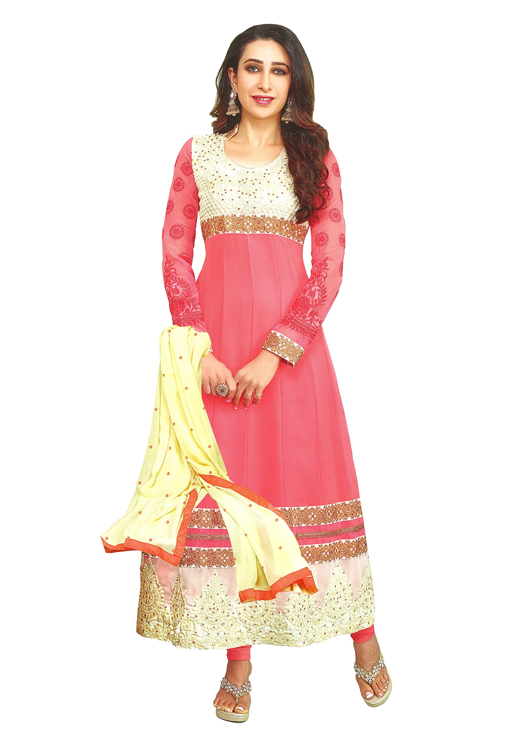 reya Women Faux Georgette Salwar suit dupatta Dress Material-picture-27