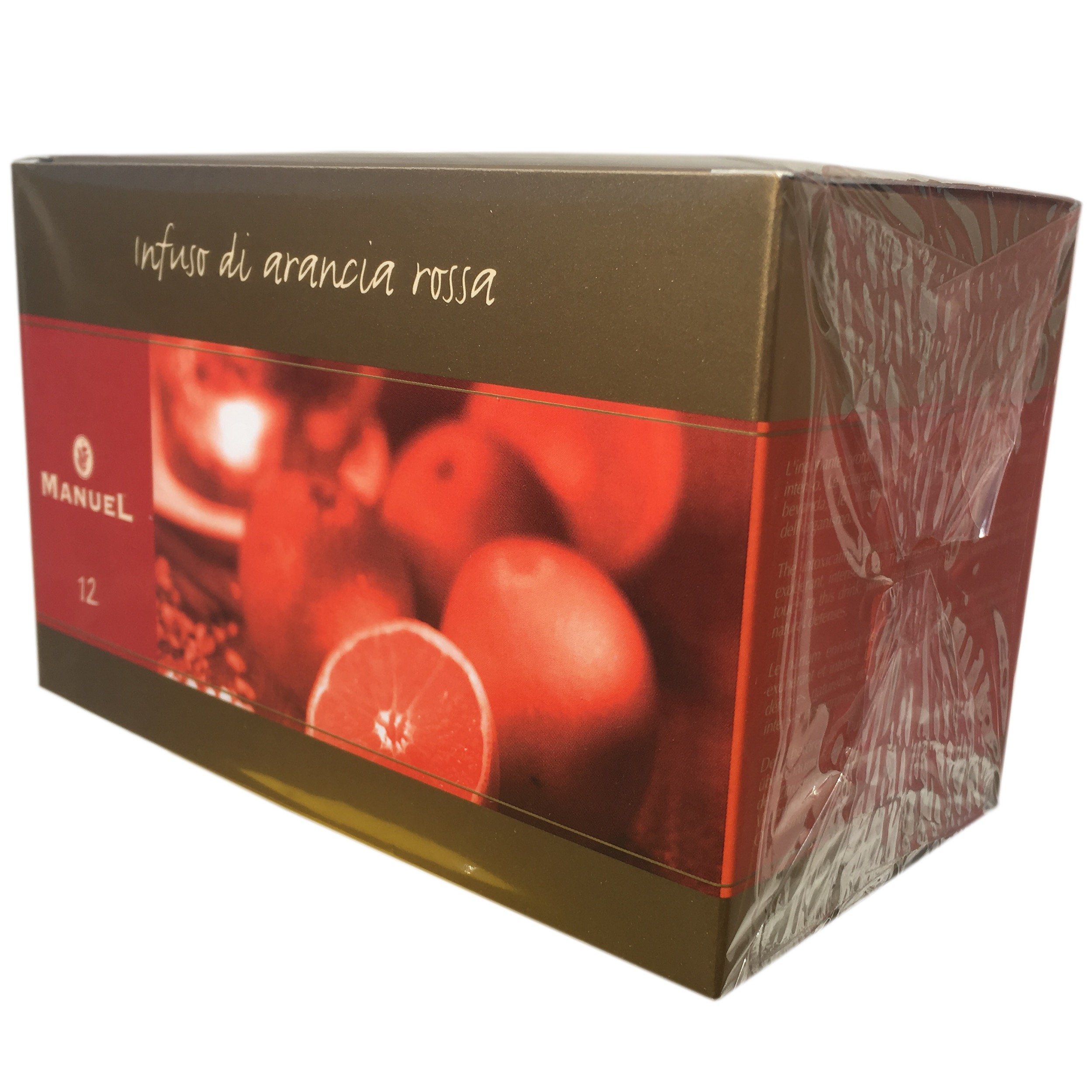 Blood Orange Tea With Hibiscus, Rosehip, Cinnamon, Elderberries - Tea By Manuel Italy. Favorite Hot Tea Bags 20 Counts. Full Of Antioxidants To Boost Immune System. More Flavors In Our Amazon Store.