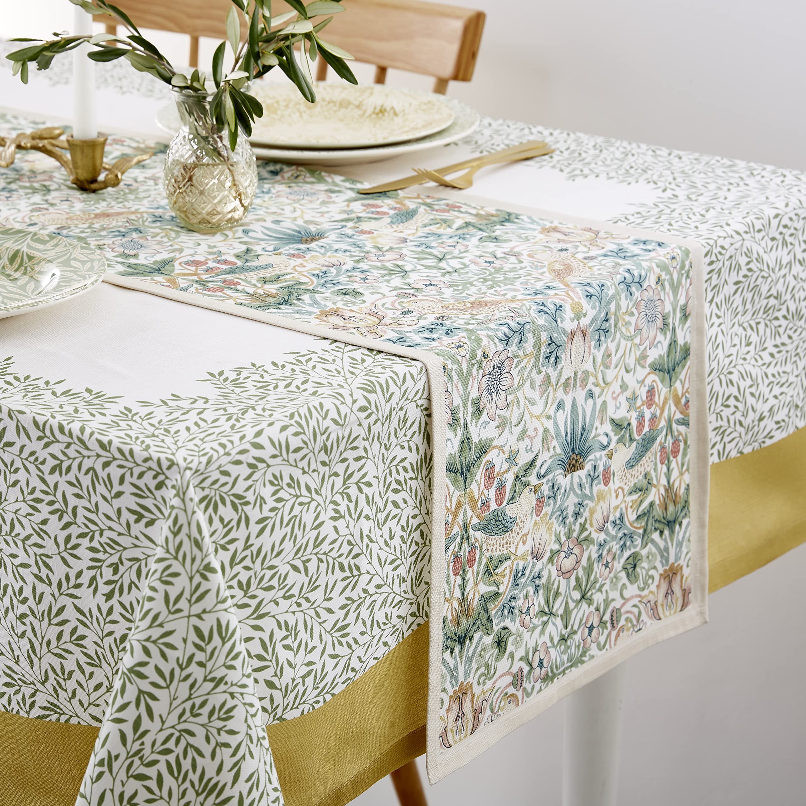 Morris & Co Table Runner - S.Thief 250cm x 35cm 100% Cotton, Multi Coloured, 98.4 x 13.8 inch (Rectangular) - Image 3