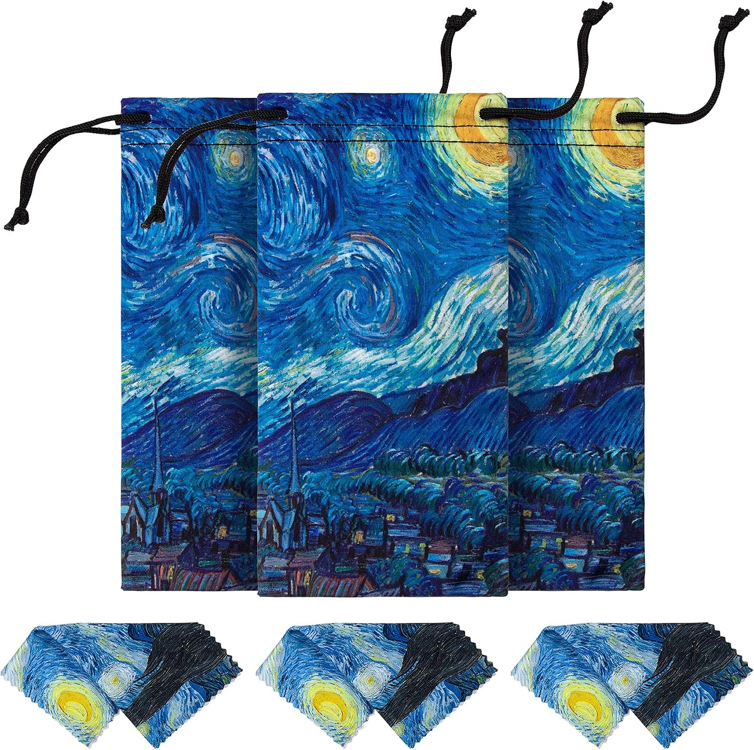 Microfiber Case Pouch Bag Glasses Sunglasses Case with Matching Cleaning Cloth image 5