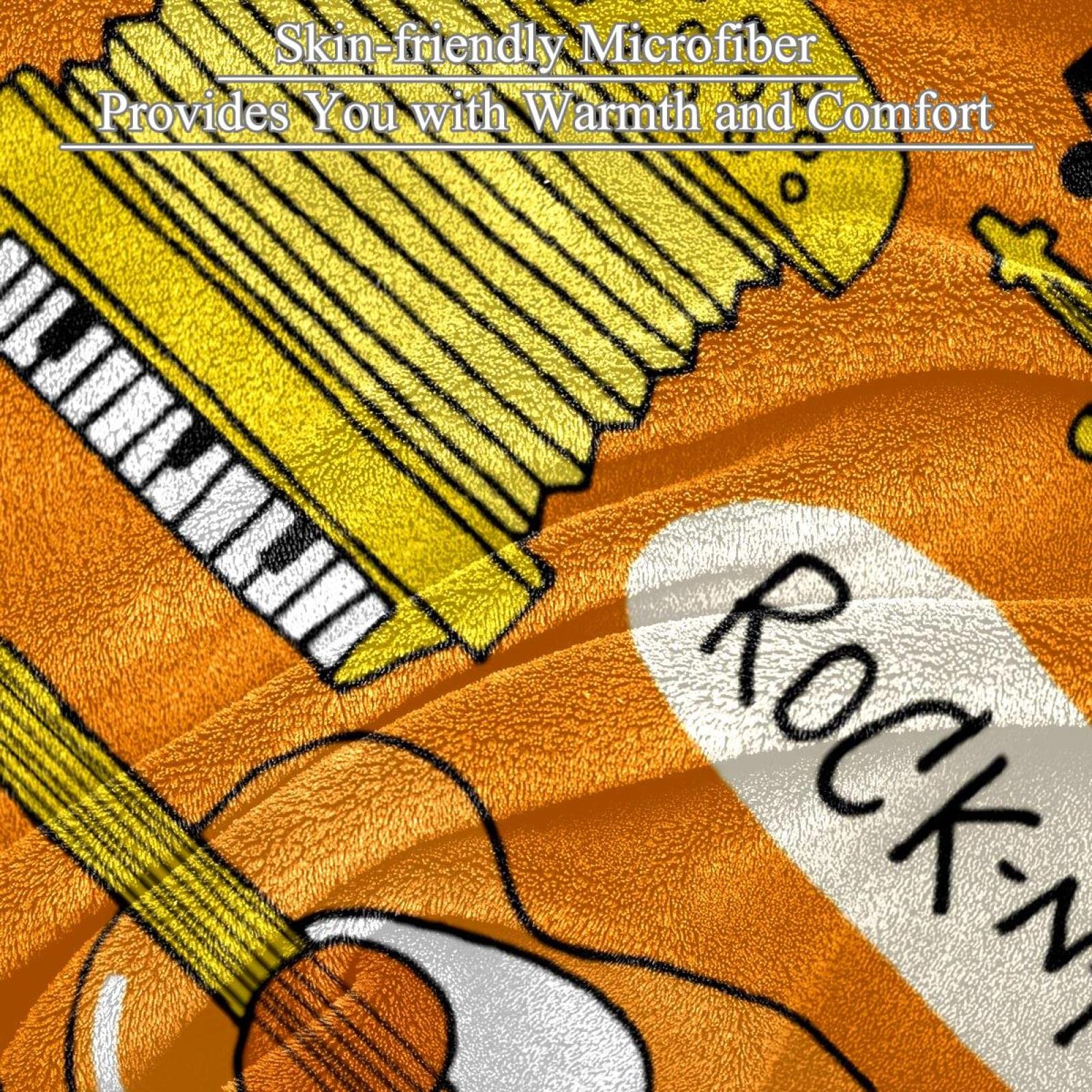 Coperta in pile per strumenti musicali per divano leggero peluche sfocato