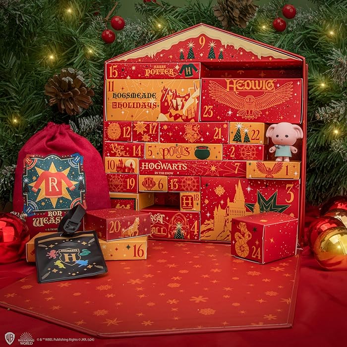 Cinereplicas Harry Potter - Calendrier de l'Avent Deluxe - Licence officielle