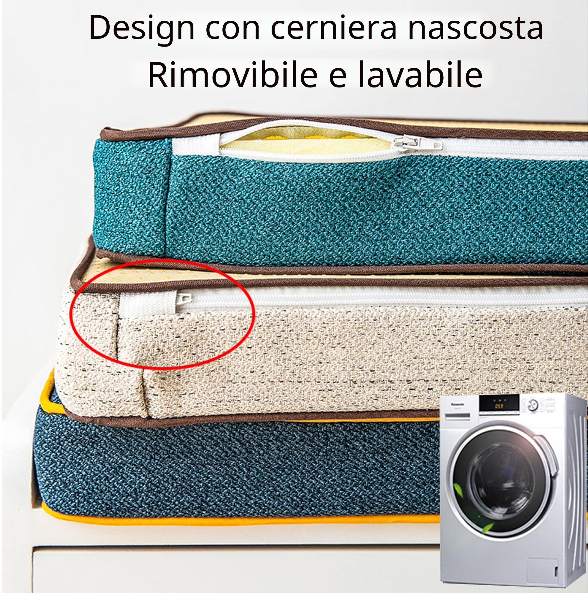 Cuscino per Panca per Mobili da Interno Cuscino per Seduta | 80x40x5cm, Elegante, Set di Materassini Antiscivolo per Divano, per Poltrona e Sedia da Pranzo Dondolo