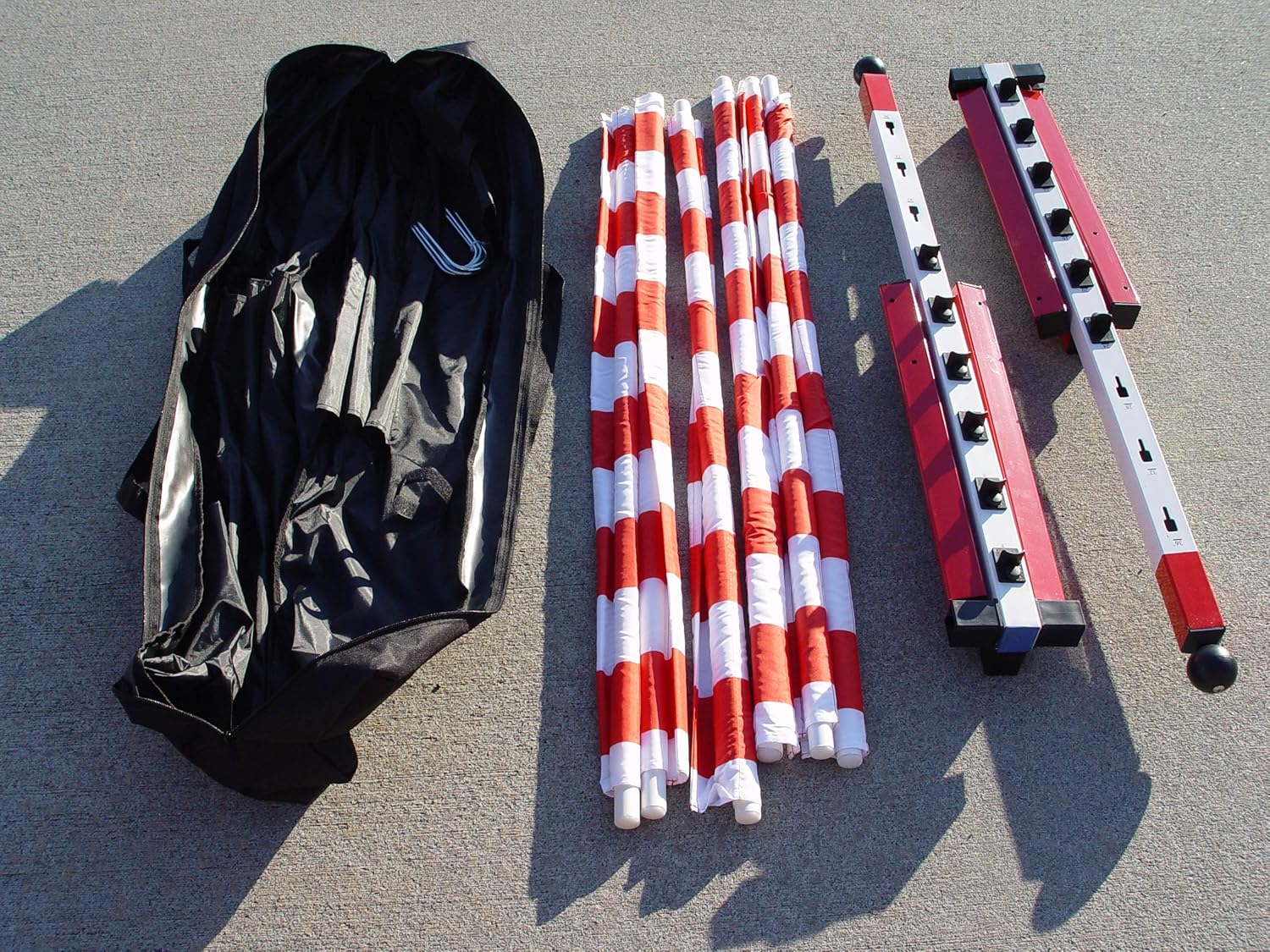 Dog Agility Panel Jump, Red-White
