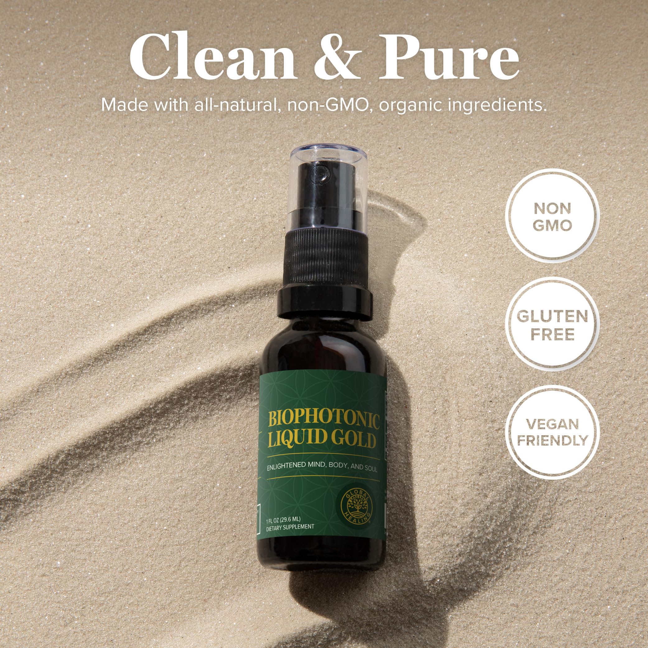 Global Healing Center - Biophotonic Liquid Gold Supplement Spray - 1 Fl Oz — Amazon image 4