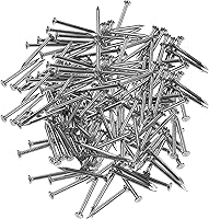 Vista 5 de OMOTOOL clavos de acero de mampostería (200 unidades), uñas de pared de hormigón galvanizado para colgar cuadros y carpintería, juego para paneles