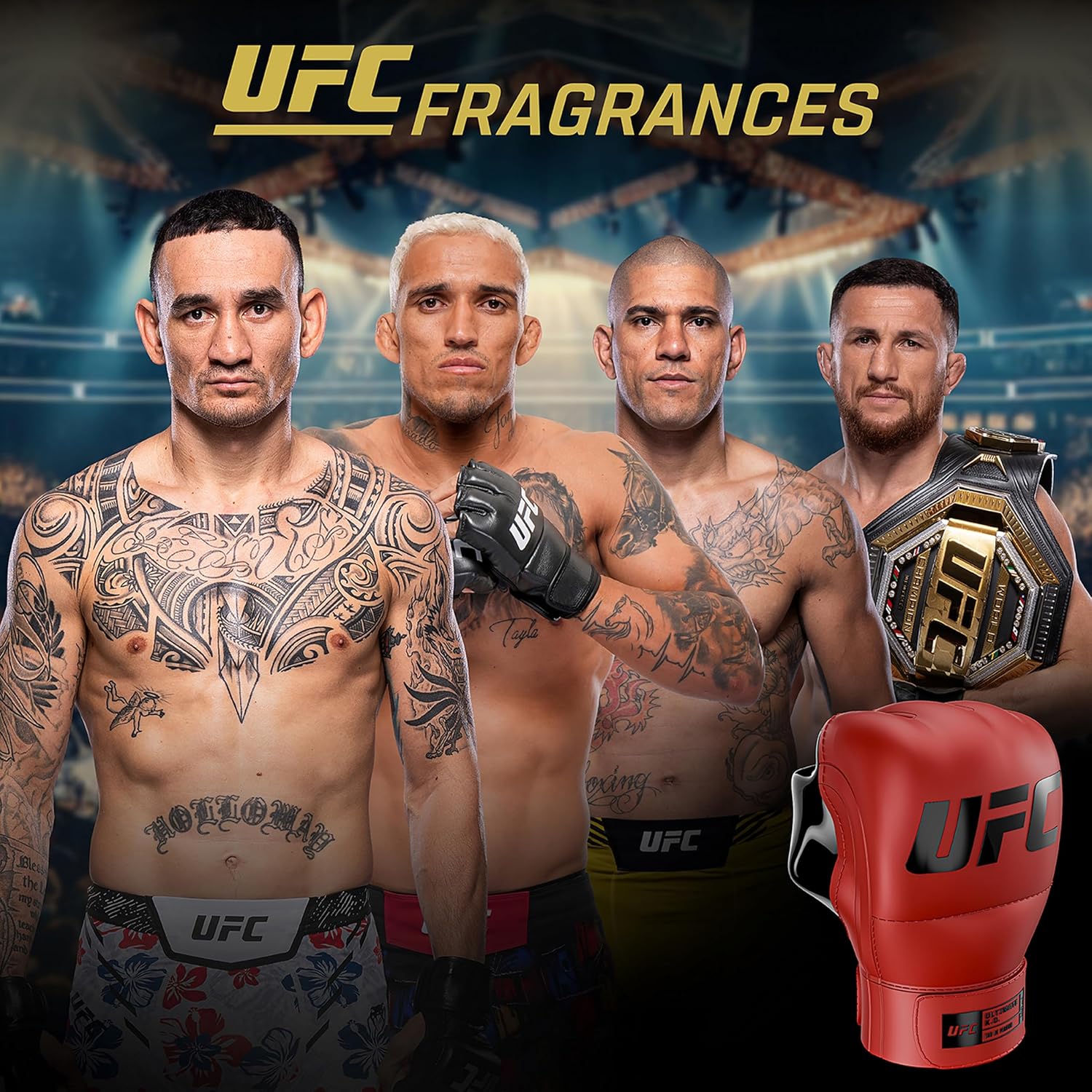 UFC Ultimate K.O. - Cologne for Men and Body Spray Set - Aromatic Woody Perfume for Men with Lavender and Cedarwood Notes - Long Lasting Scent - 2 Pc - Image 4