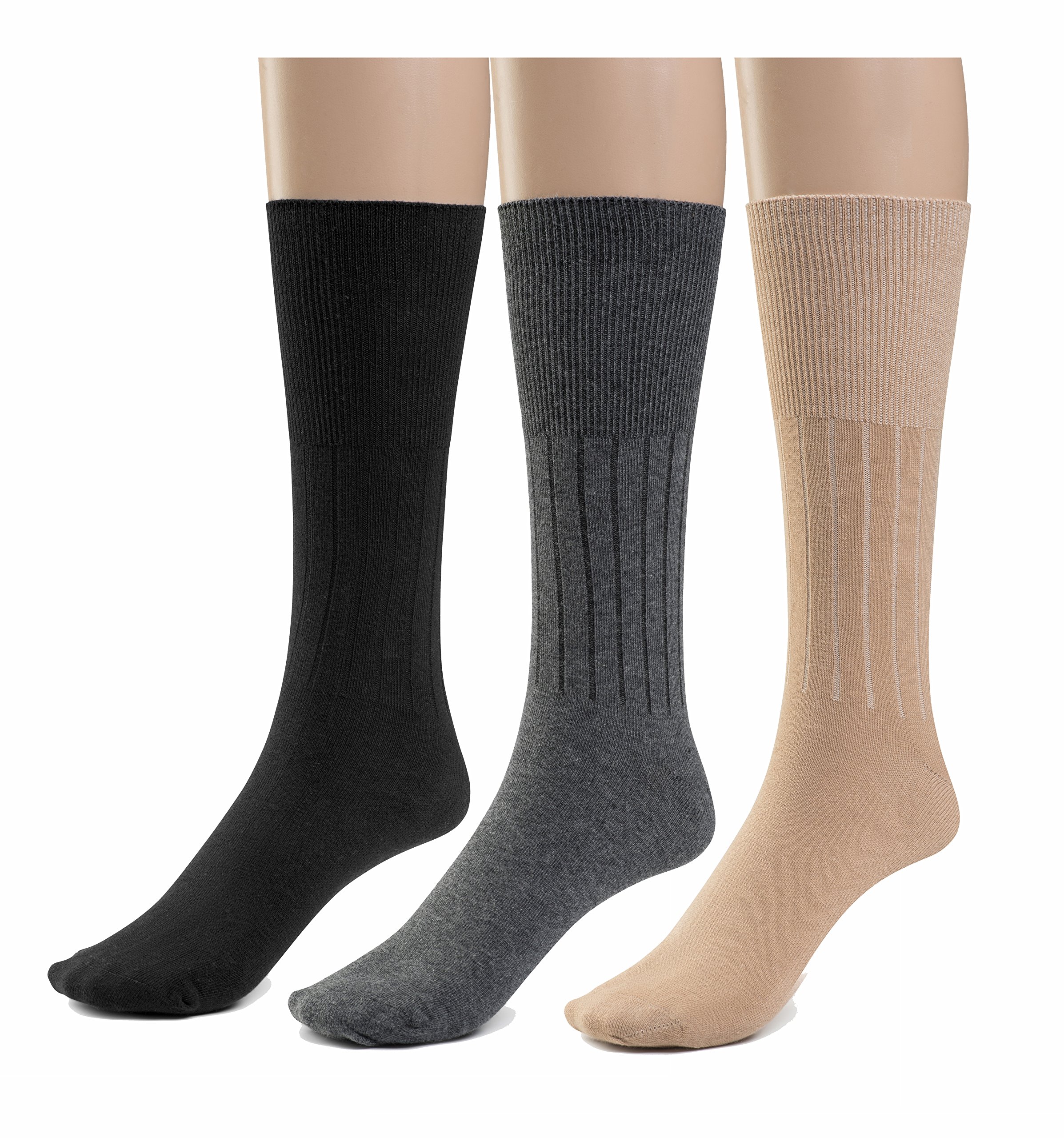 Silky Toes Cotton Diabetic Dress Socks