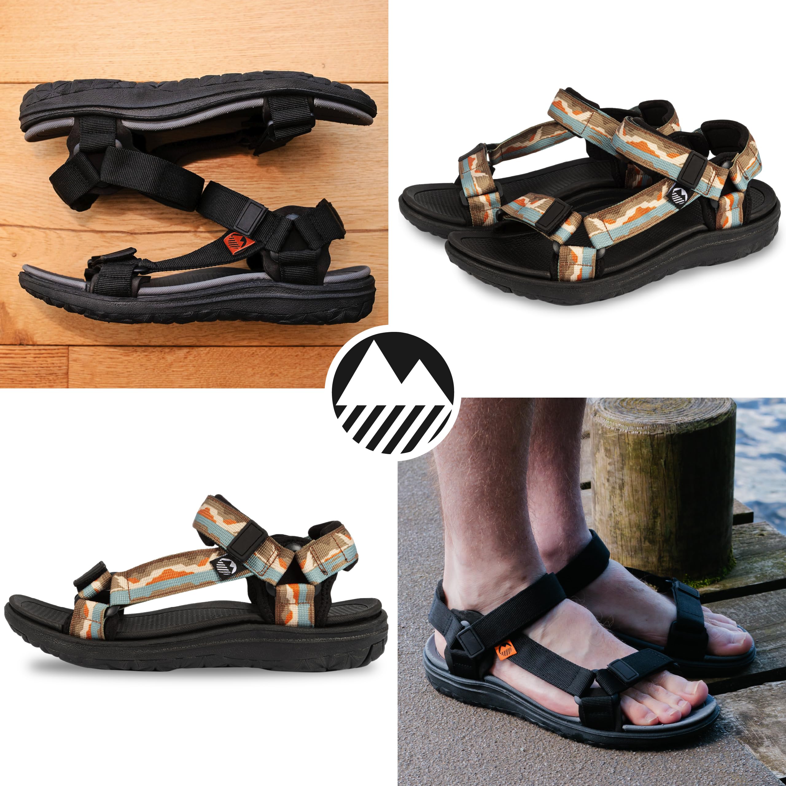 Lakeland Active Stonethwaite - Sandalias ajustables para caminar al aire libre para hombre