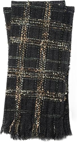 Loloi TESST0034CC00TH01 - Colección Tess de acrílico, poliéster, mantas, 4'-2" x 5', gris oscuro