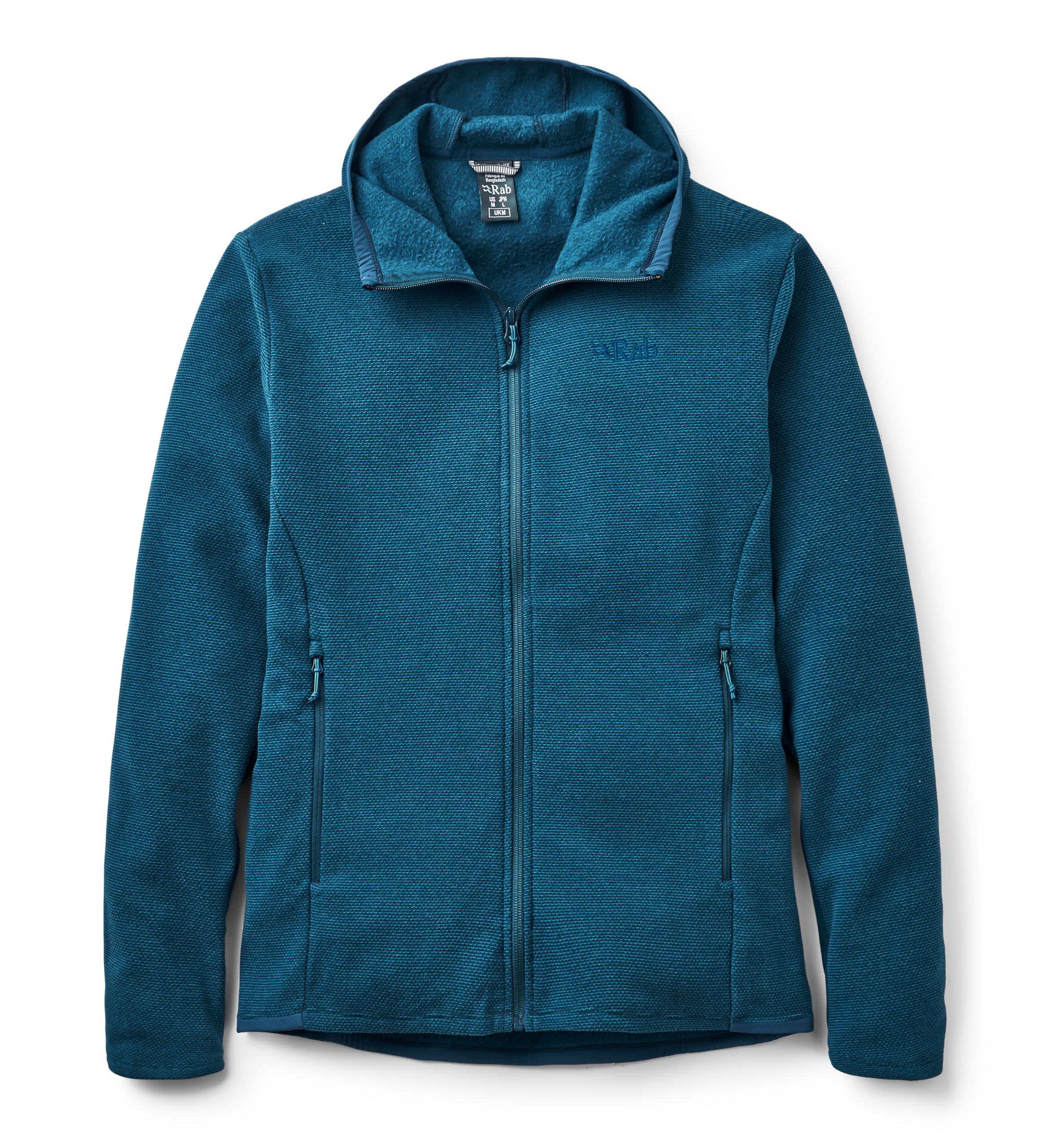 Rab Men's Tempest Blue Stavel Hoody - Warm Midweight Fleece Jacket For Hiking, Climbing, & Skiing - Medium