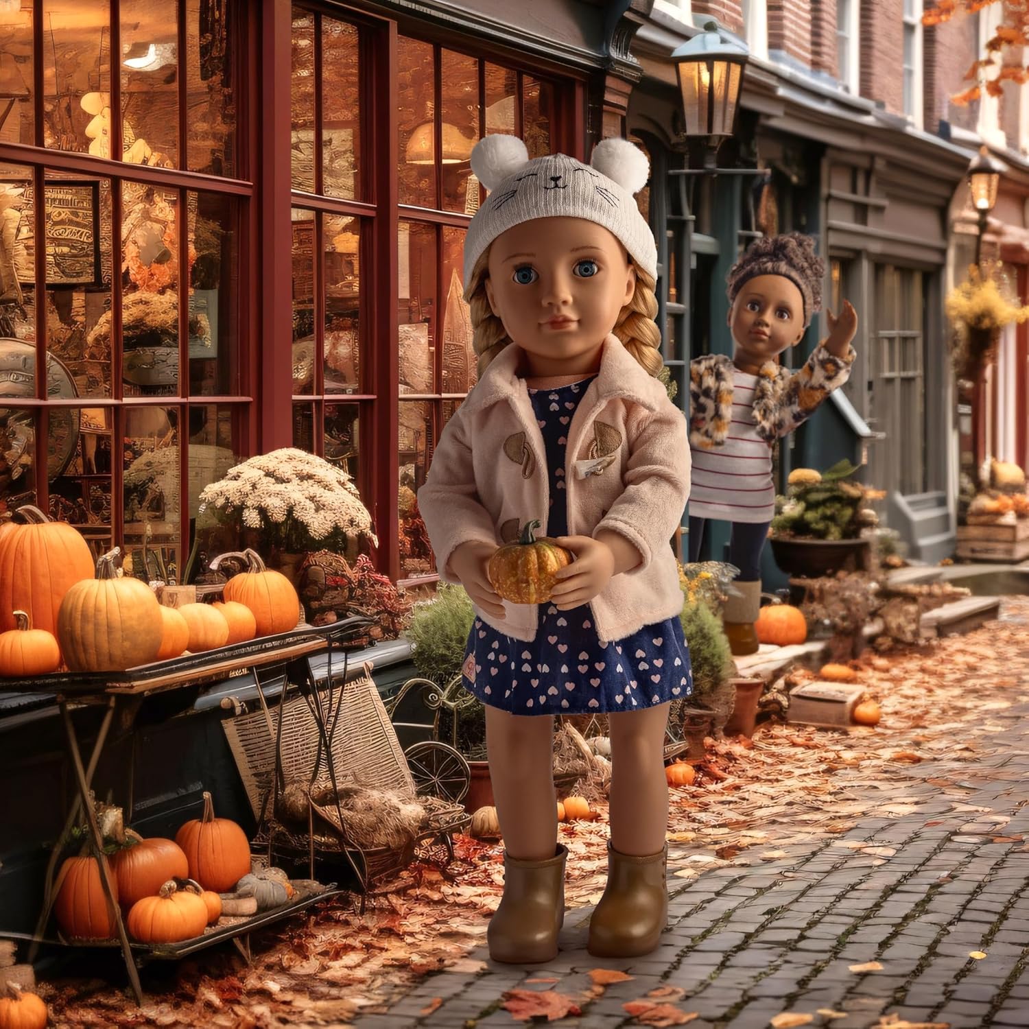 Our Generation – Outdoor Outfit – Duffle Coat – 18-inch Doll Clothes – Pretend Play – Toys for Kids Ages 3 & Up – Cheerfully Chilly