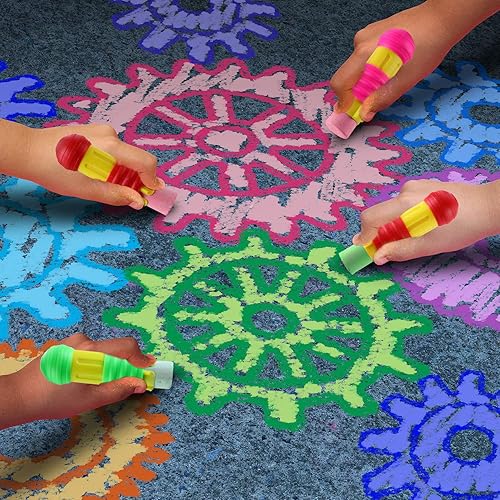 Miniatura 7 de Outus 10 piezas de soporte de tiza de ferrocarril de plástico ajustable para profesores, estudiantes, oficina, escuela, aula