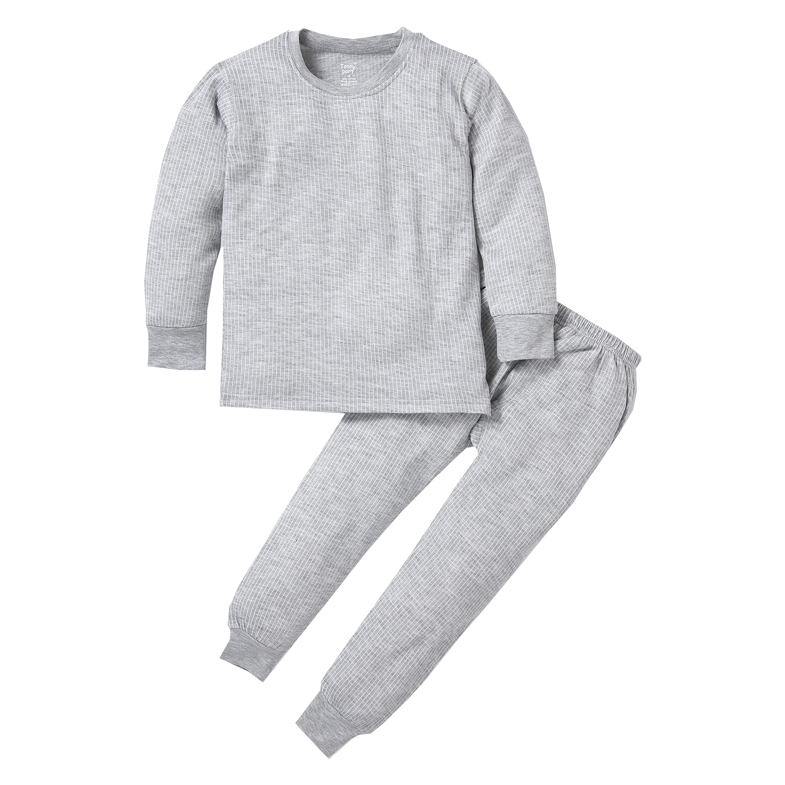 Toonyport Kids Regular Fit Thermal Sets | Trendy Thermal Wears for Kids | Up to Age 3-14 Years