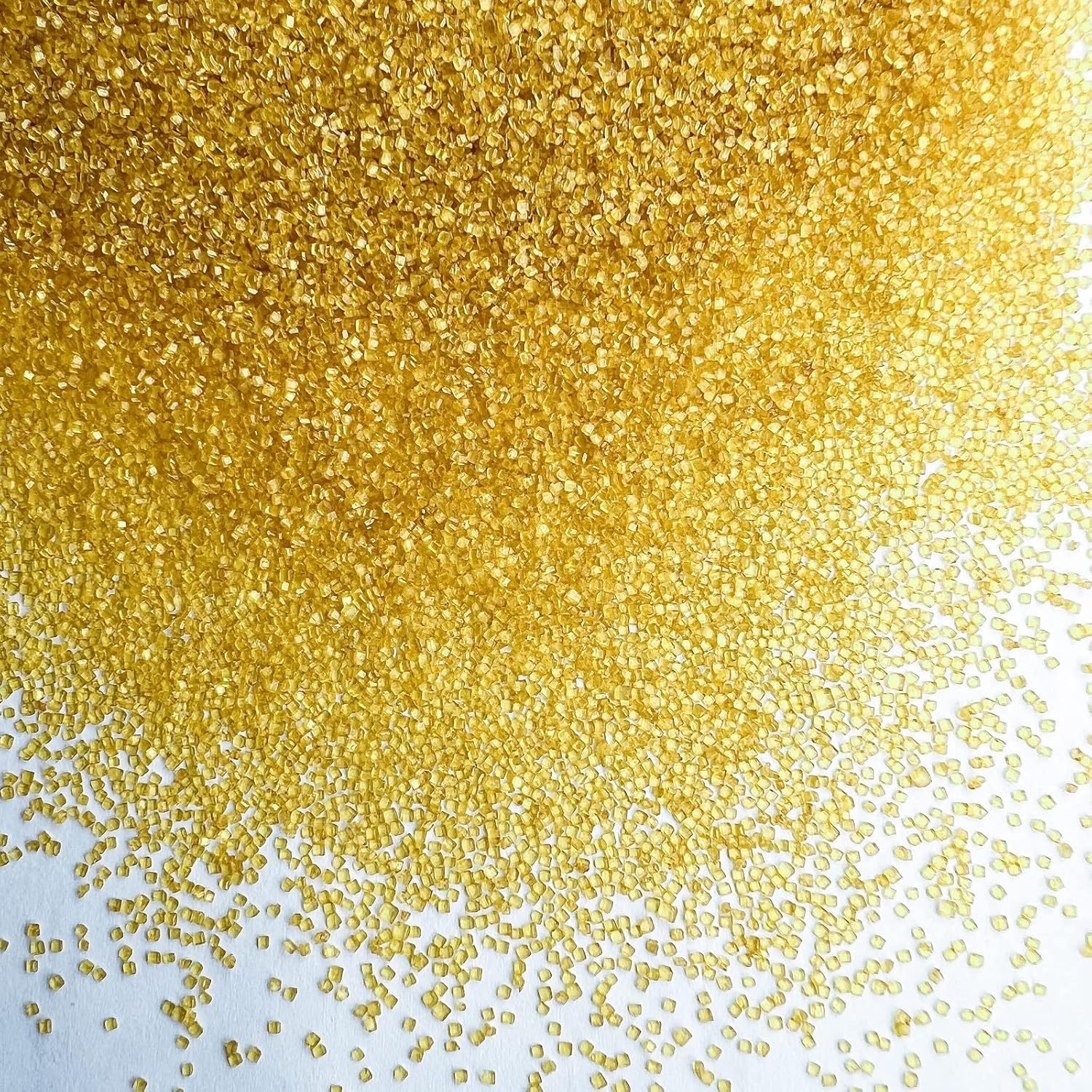 SE Si&Moos Gold Sanding Sugar Gold Edible Sparkling Sprinkles Sanding Sugar Crystals for Cookie Decorating Edible Glitter Rimmer for Cocktails, Perfect for Cake Cupcake Baking Decorating, Halloween Christmas Cookie Decorations 3.5 OZ - Image 4