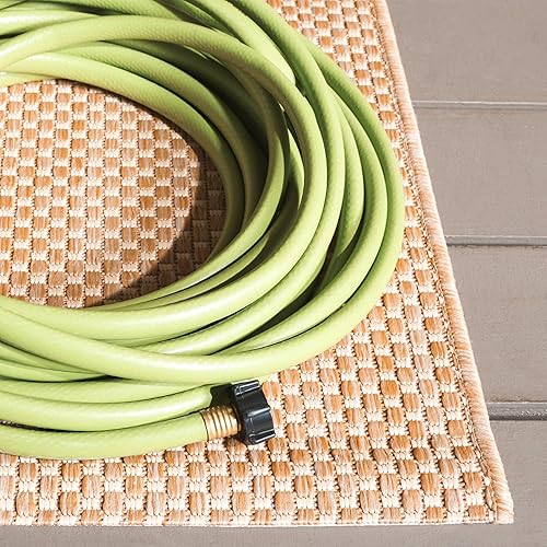 Miniatura 4 de SAFAVIEH - Colección Courtyard CY8521 - Alfombra de 2 pies 7 pulgadas x 5 pies, color natural y crema, para interiores y exteriores, para vestíbulo,