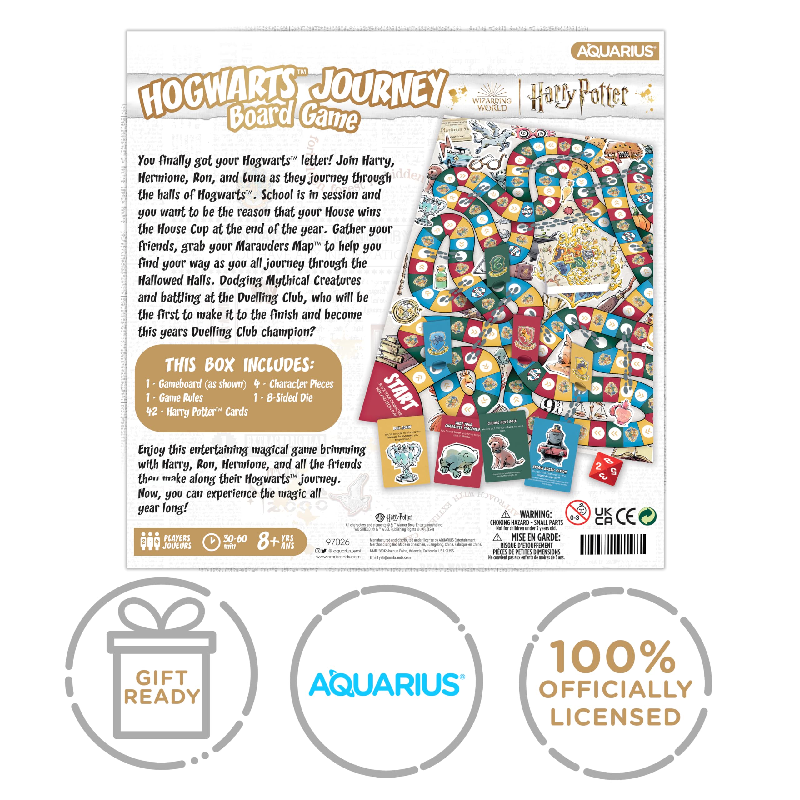 AQUARIUS Harry Potter Journey Board Game - Fun for Kids & Adults - Officially Licensed Harry Potter Merchandise & Collectibles - Image 3